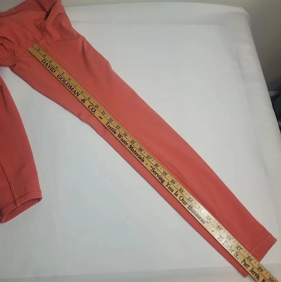 Lululemon Fast & Free 7/8 Tight II Nulux Leggings Red Orange sz 4 - Picture 8 of 12